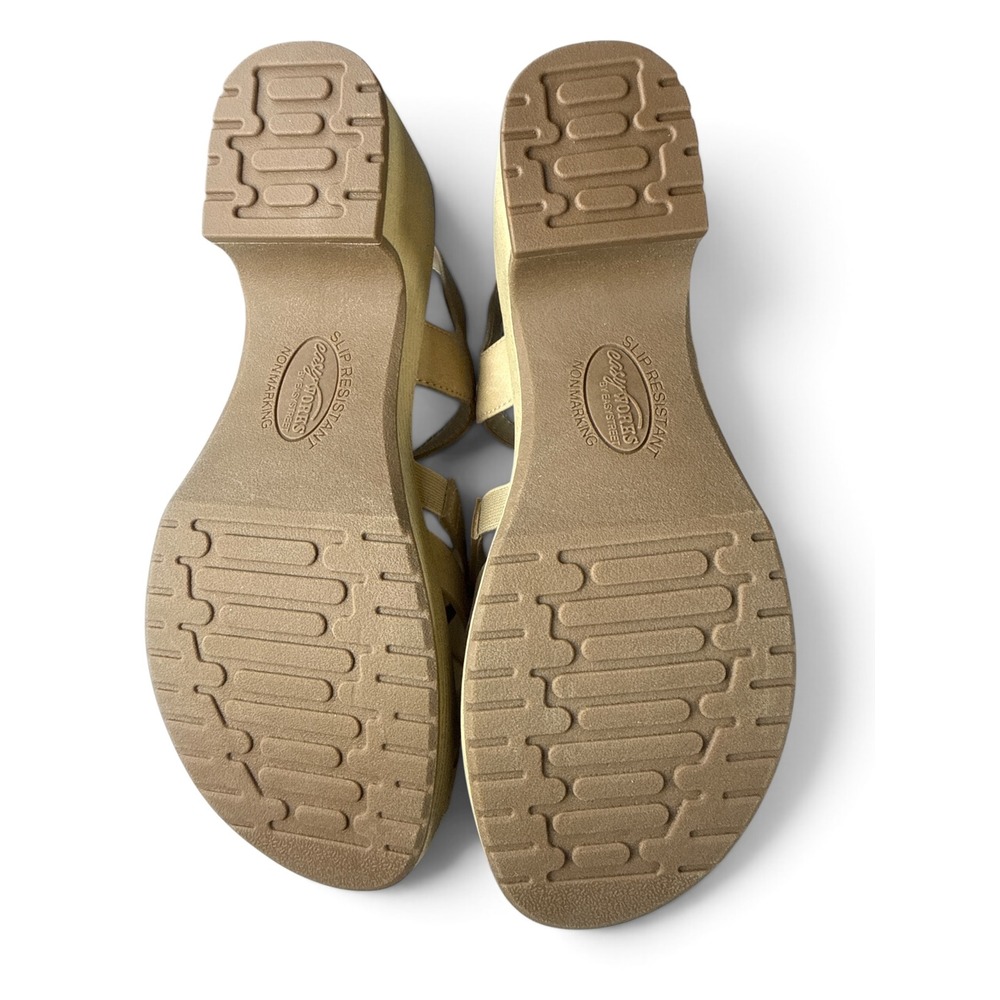 Easy Works by Easy Street Women Beige Slip Resistant Comfort Sandals 9.5W 201166 - Picture 7 of 8